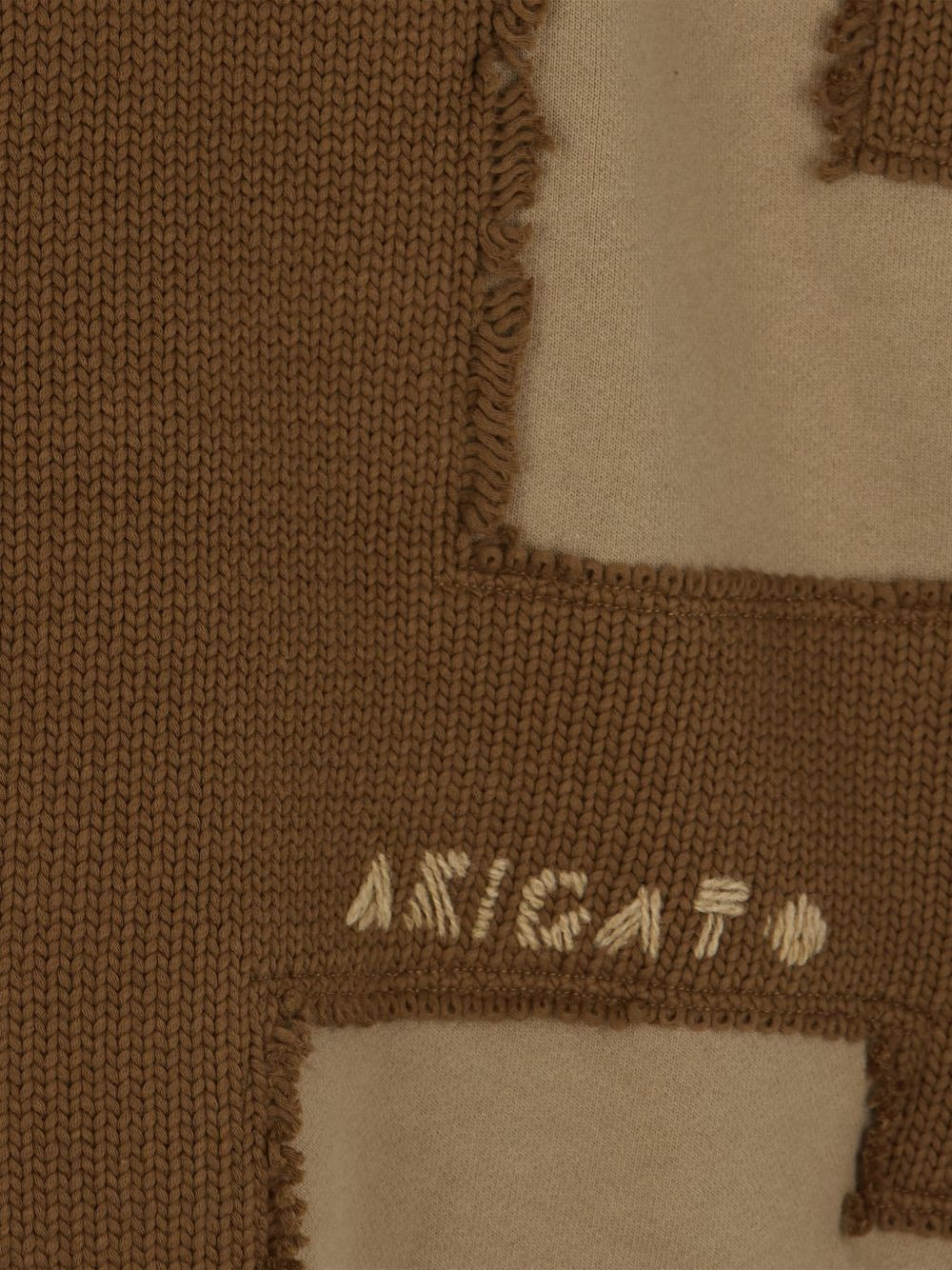 Pixel A knitted-patchwork sweater - 3