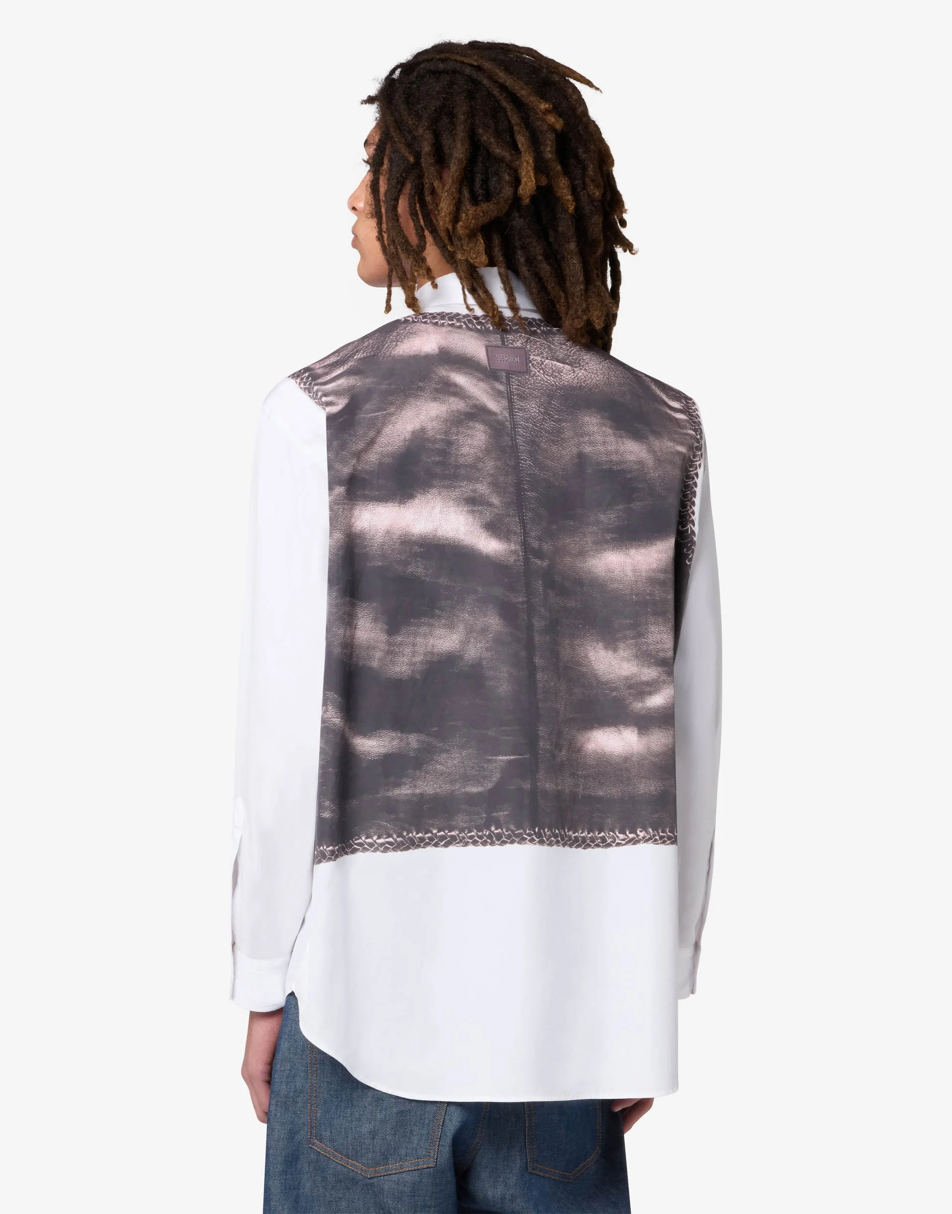 PRINTED COTTON POPLIN SHIRT - 1