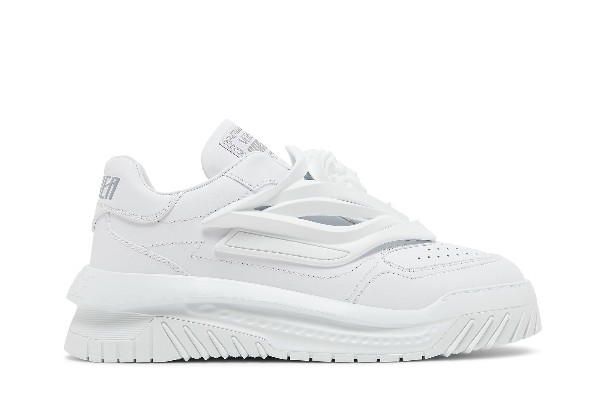 Versace Odissea Caged Rubber Medusa Sneaker 'Triple White' - 1