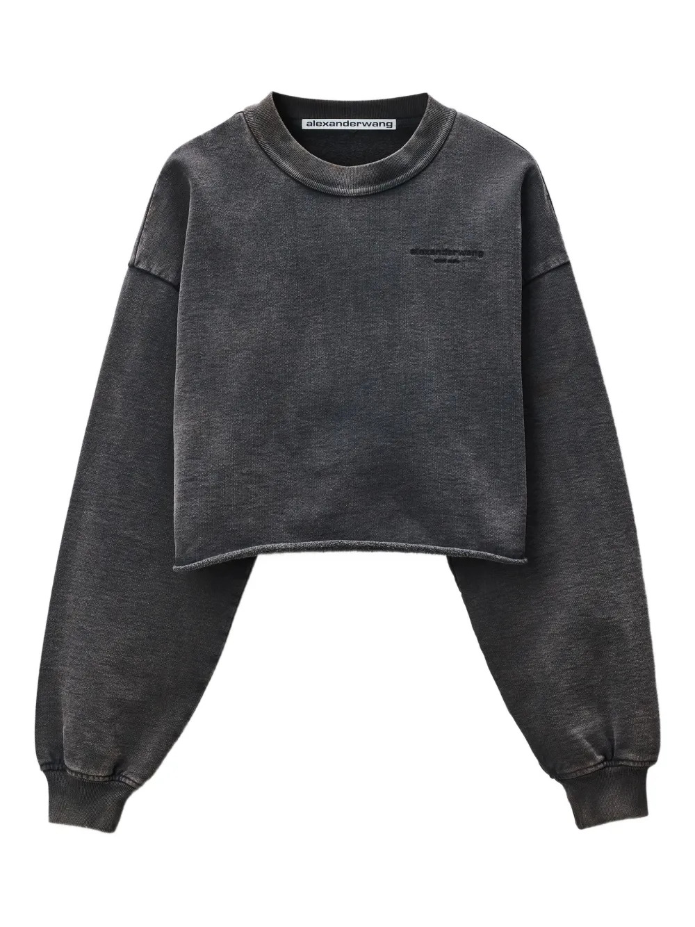 ALEXANDER WANG - Women Cropped Crewneck Sweatshirt - 4