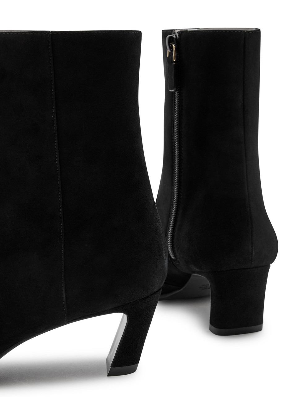 Stuart Weitzman Stassi 50 Suede Ankle Boots - 4