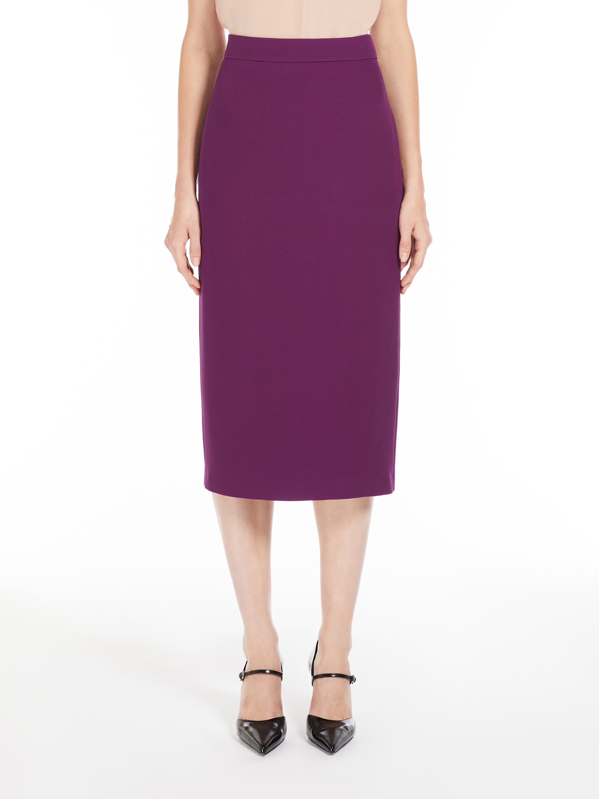 VIADANA Wool and silk midi skirt - 3