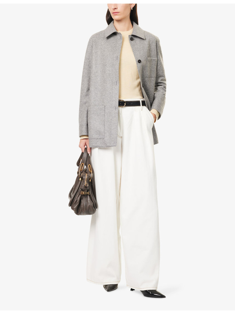 Harris Wharf London Chore Cashmere Flannel Jacket outlook