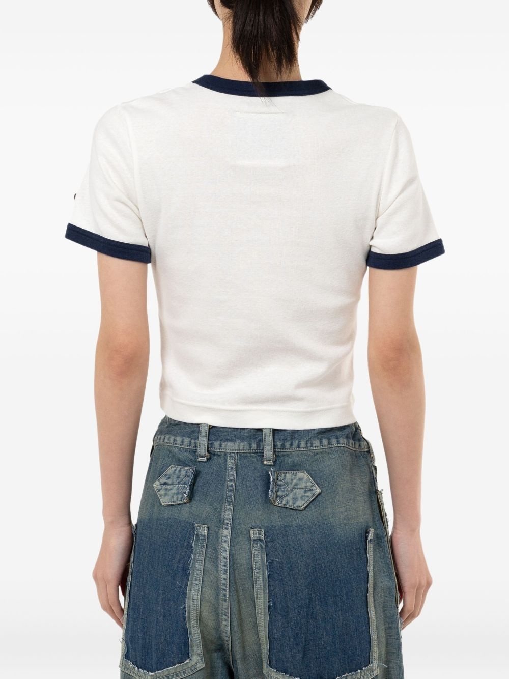 smiley face-print T-shirt - 3