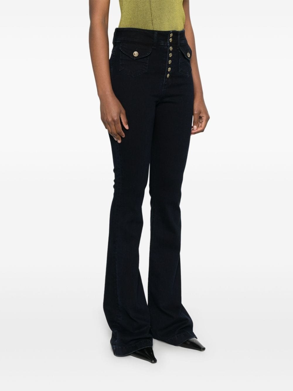 high-rise flared jeans - 3