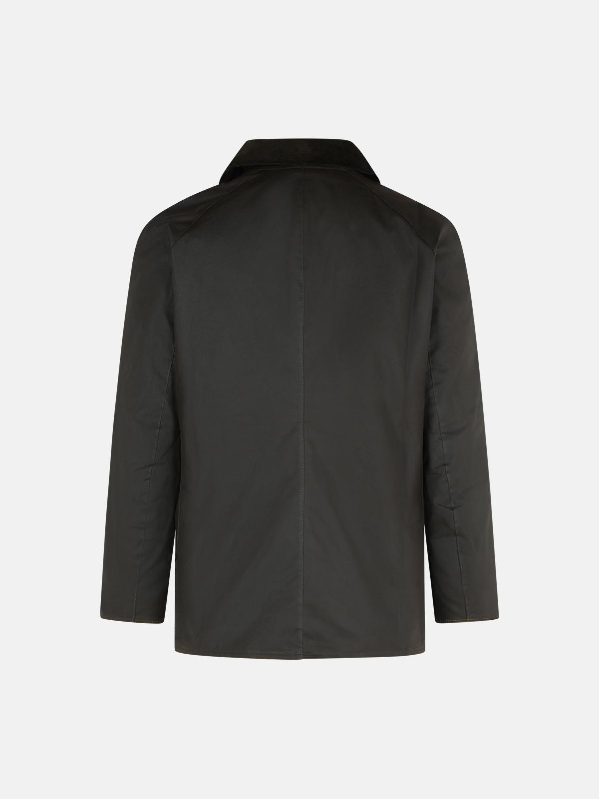 'ASHBY' BROWN WAXED COTTON JACKET - 3