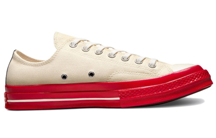 Converse x COMME des GARCONS PLAY Chuck 70 Low 'Pristine Red' A01796C - 3