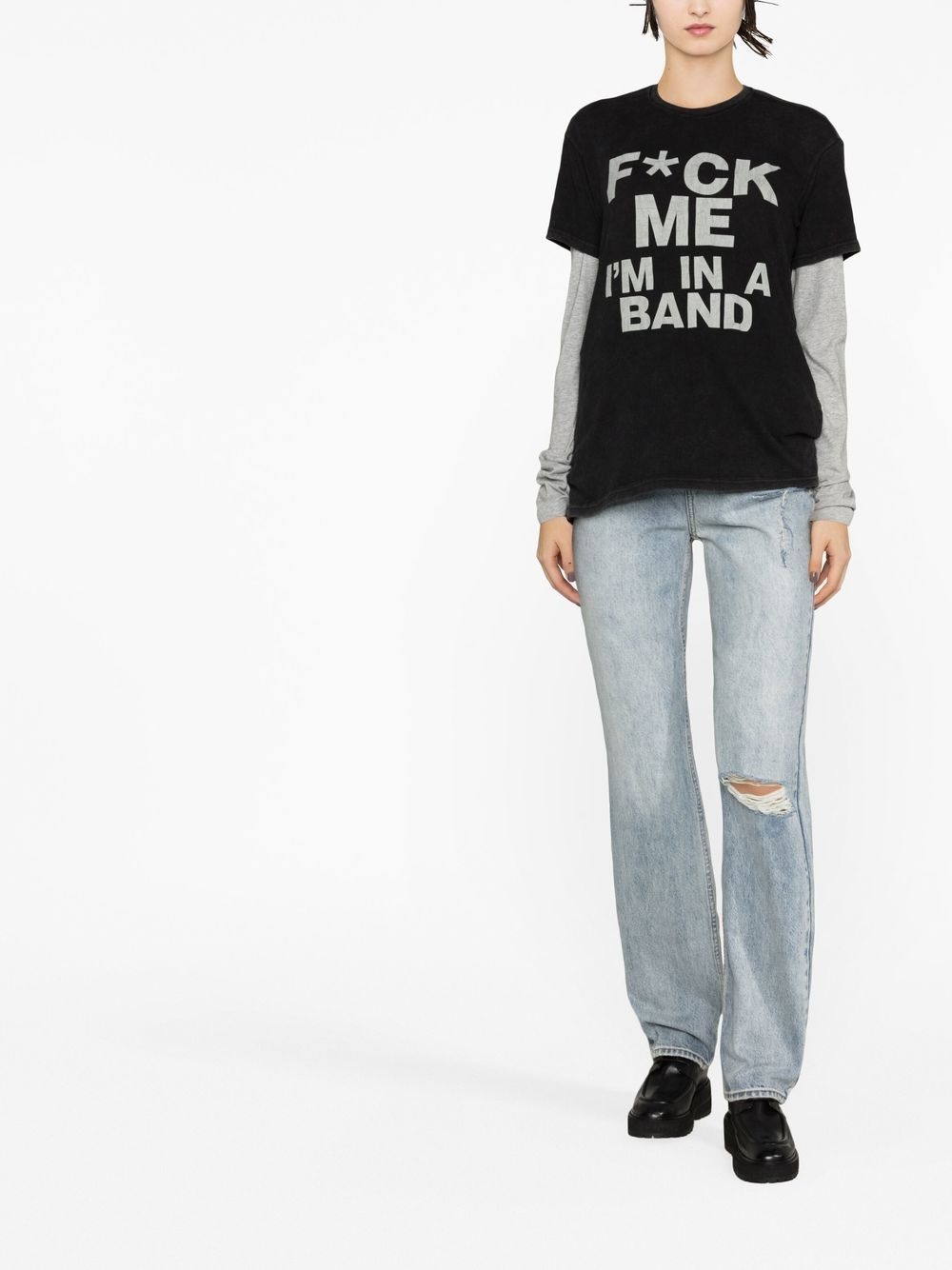 slogan-print T-shirt - 2