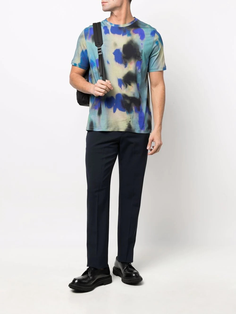 Ink Spill abstract-print T-shirt - 2