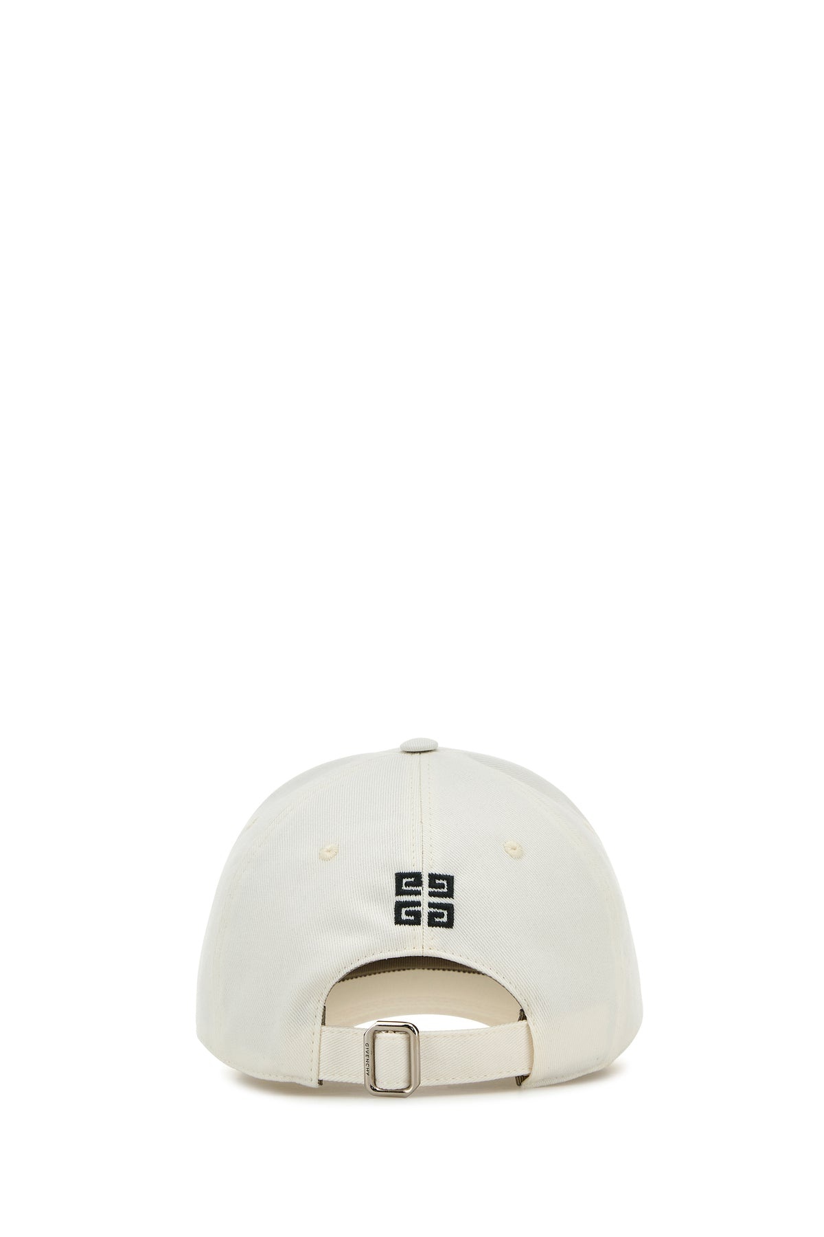 White cotton blend baseball cap - 3