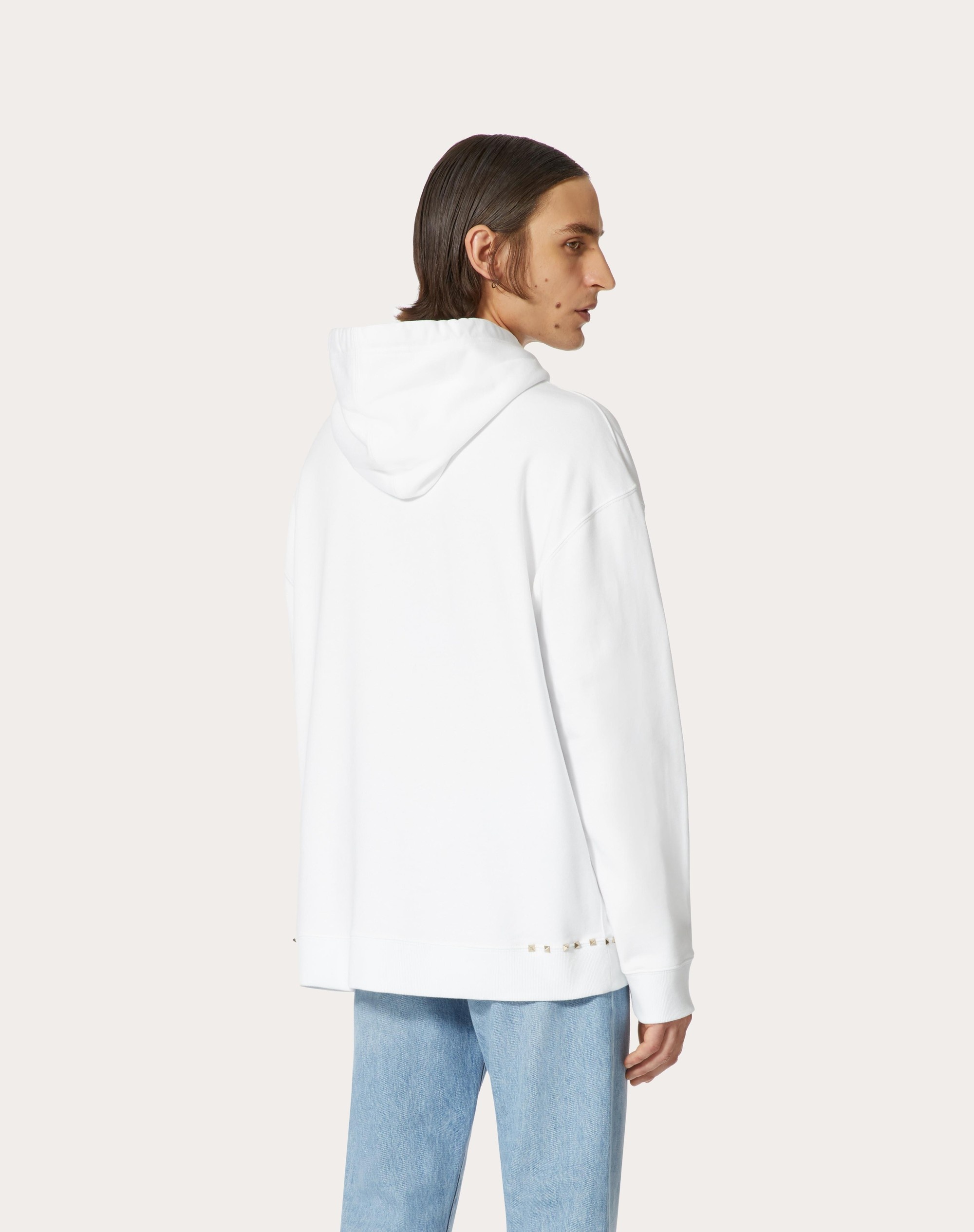 VALENTINO GARAVANI ROCKSTUD PET CUSTOMISABLE UNISEX HOODED SWEATSHIRT - 7