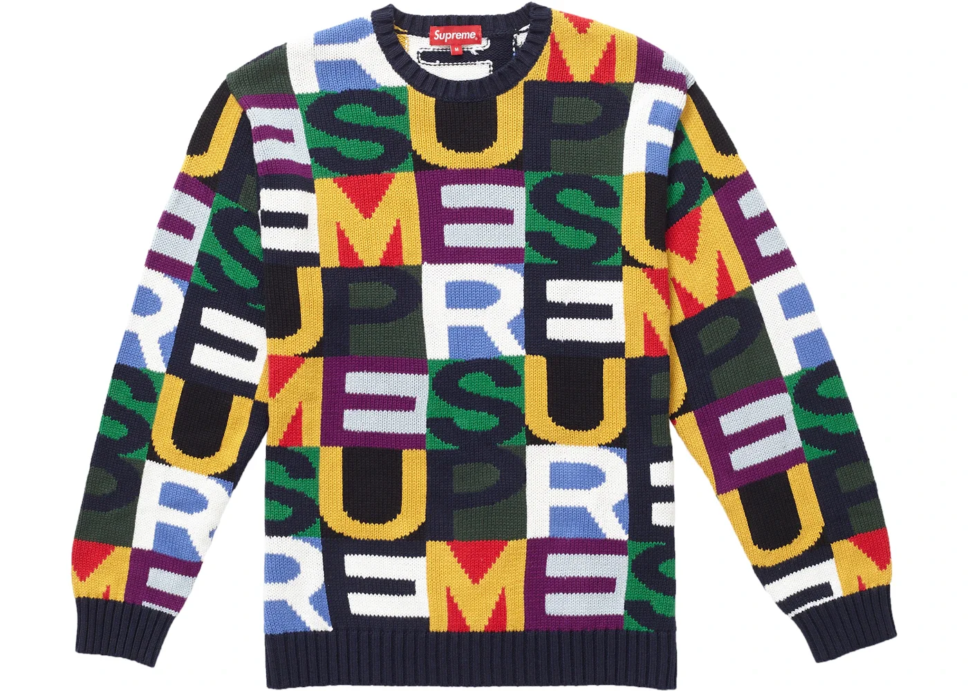 Supreme Big Letters Sweater Multicolor - 1