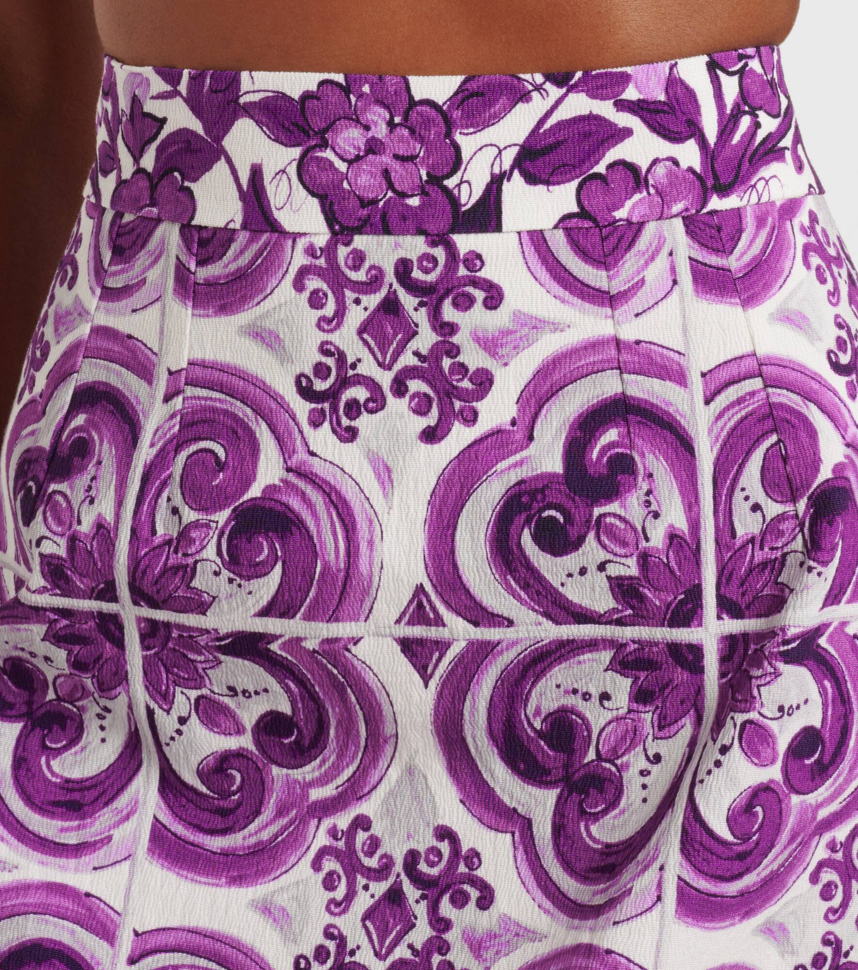 Majolica silk-blend pencil skirt - 4