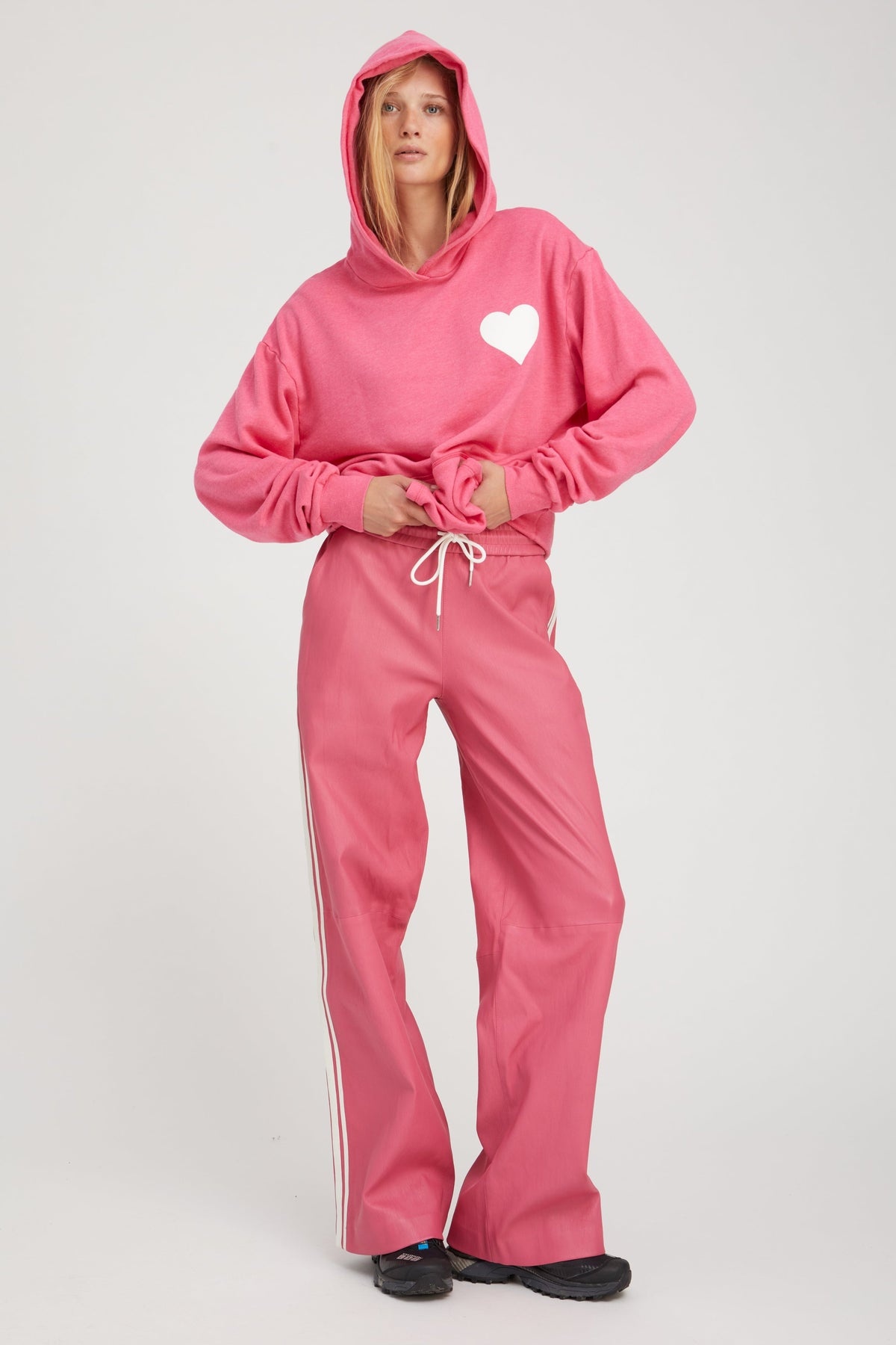 HOT PINK HEART HOODIE - 2