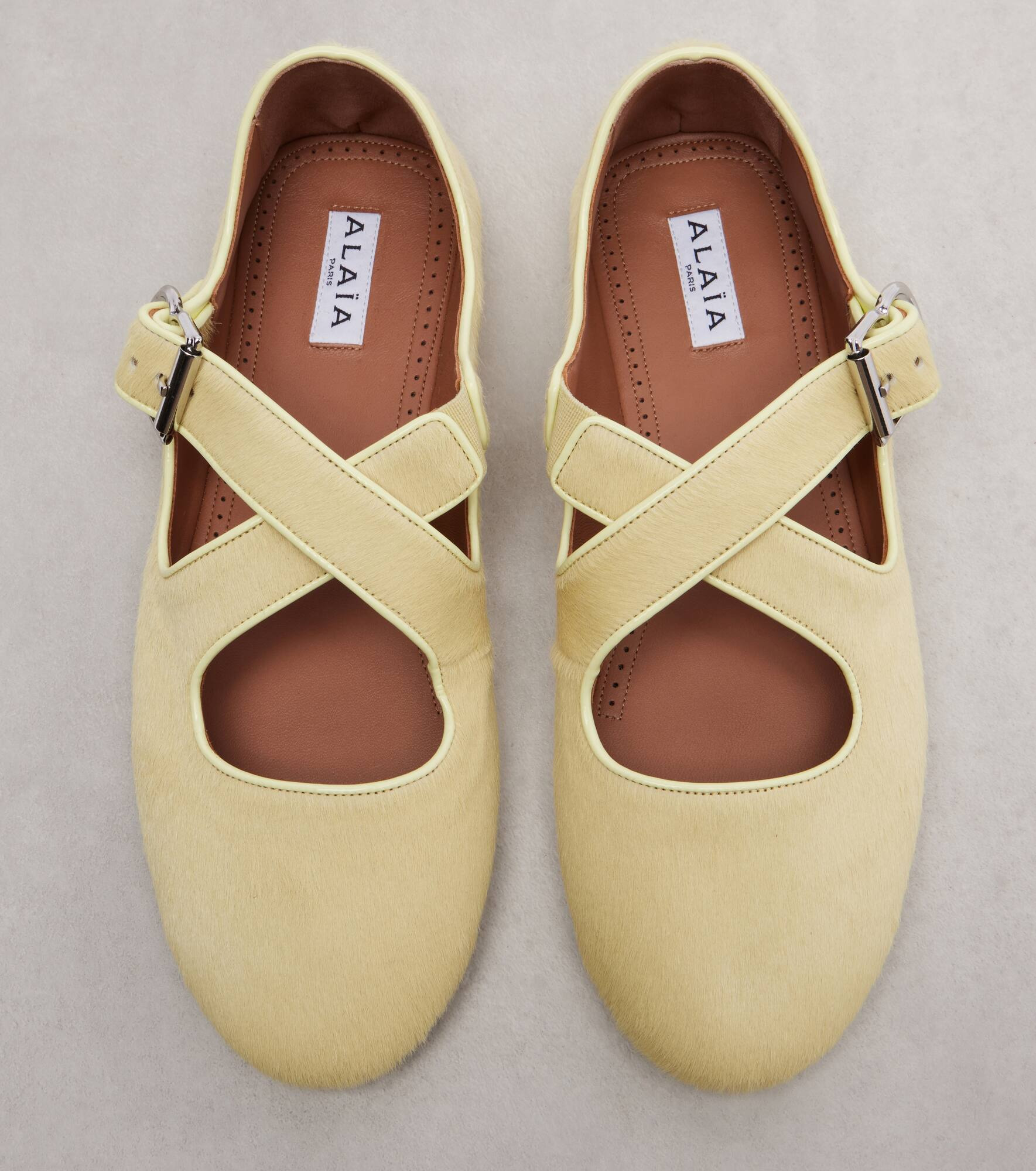Calf hair ballet flats - 5