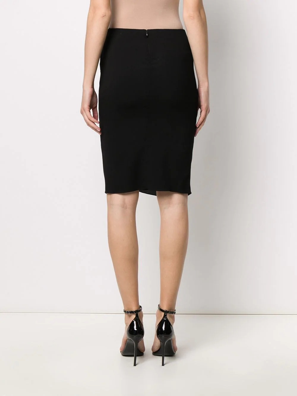 ruched straight skirt - 4