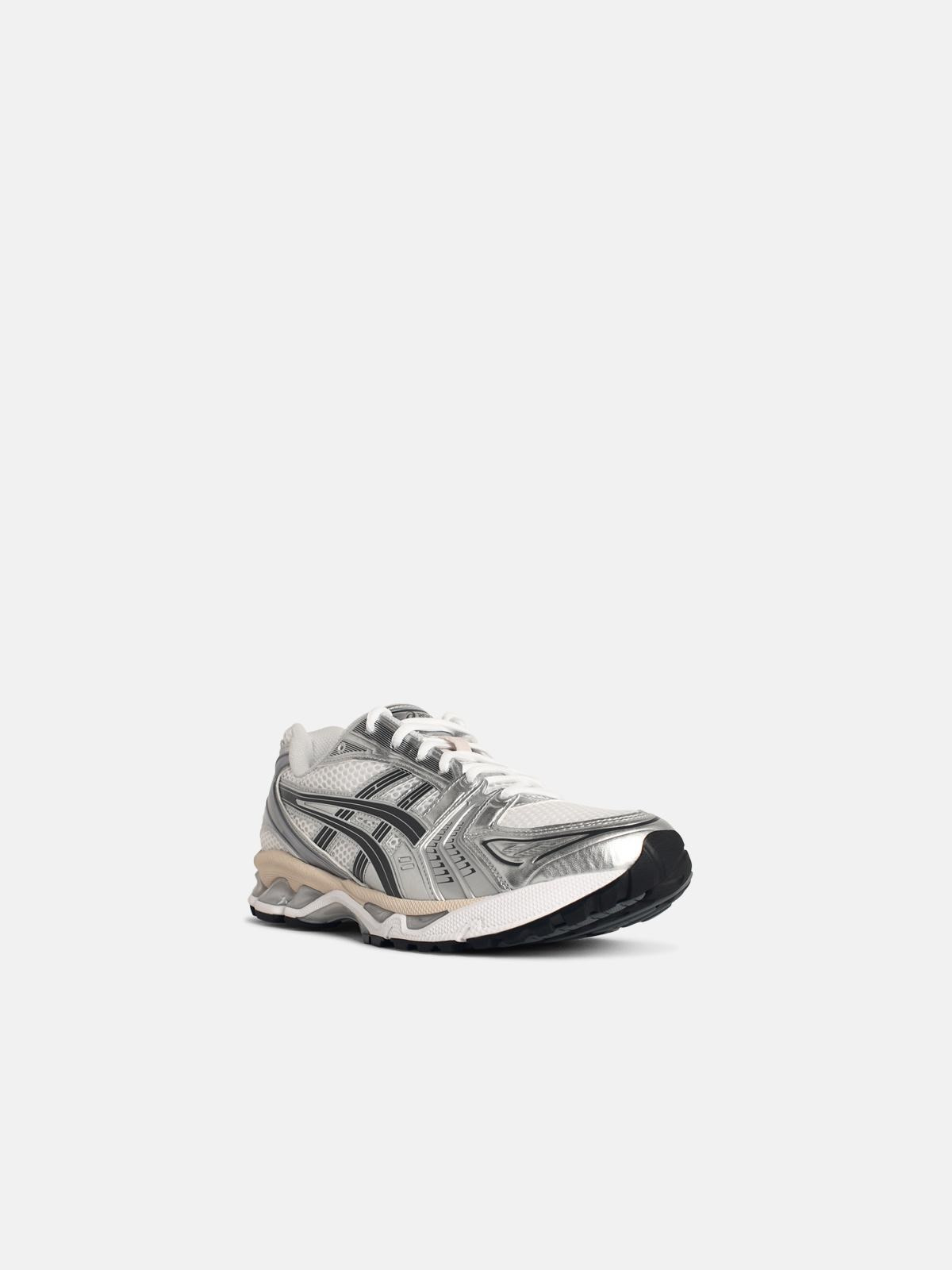 'GEL-KAYANO 14' SNEAKERS IN WHITE AND SILVER TECHNICAL FABRIC BLEND - 2