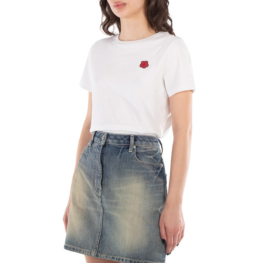 Kenzo Embroidered Flower Cotton T-Shirt - 3