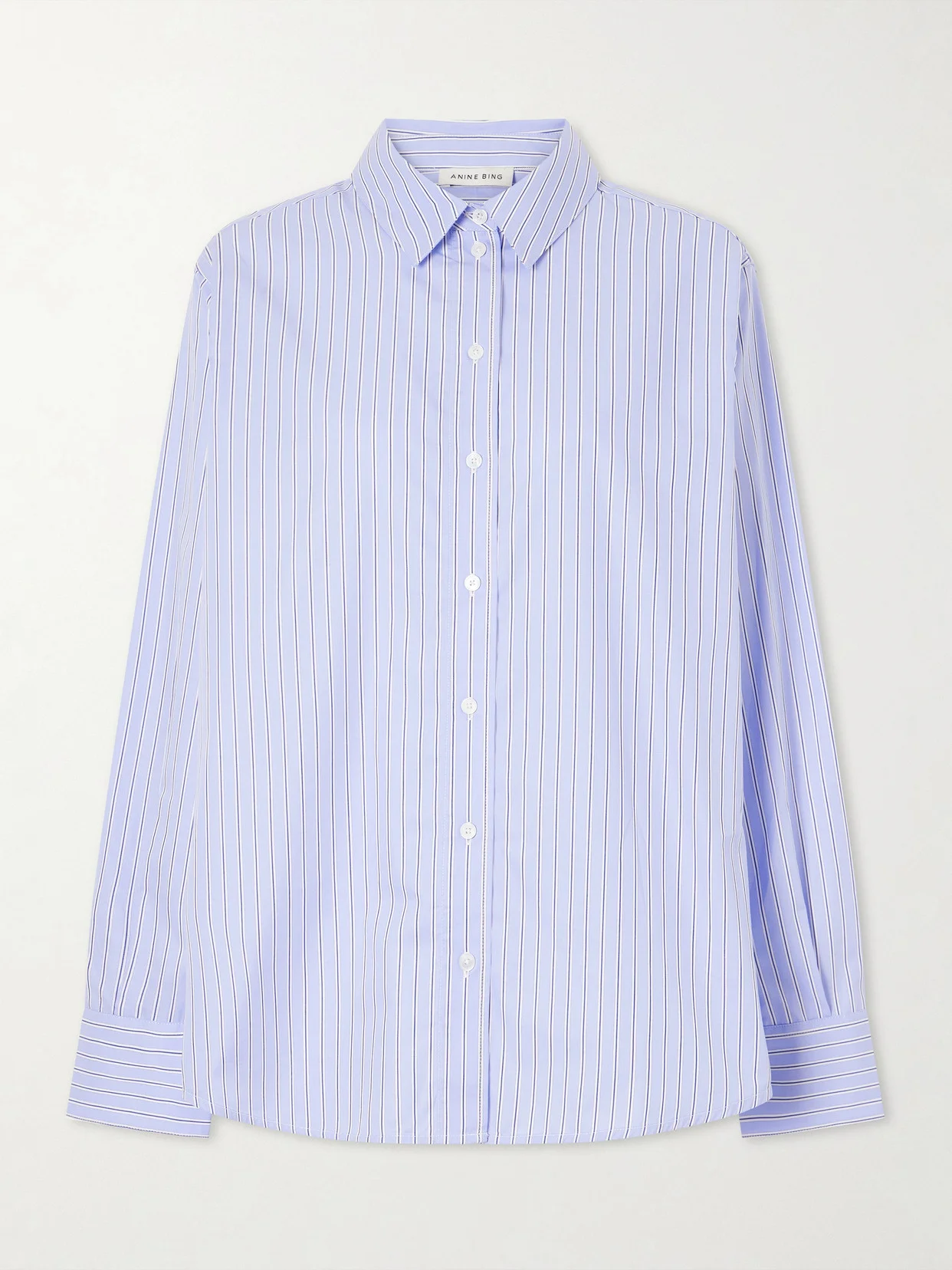 Essie Striped Cotton-poplin Shirt - 1