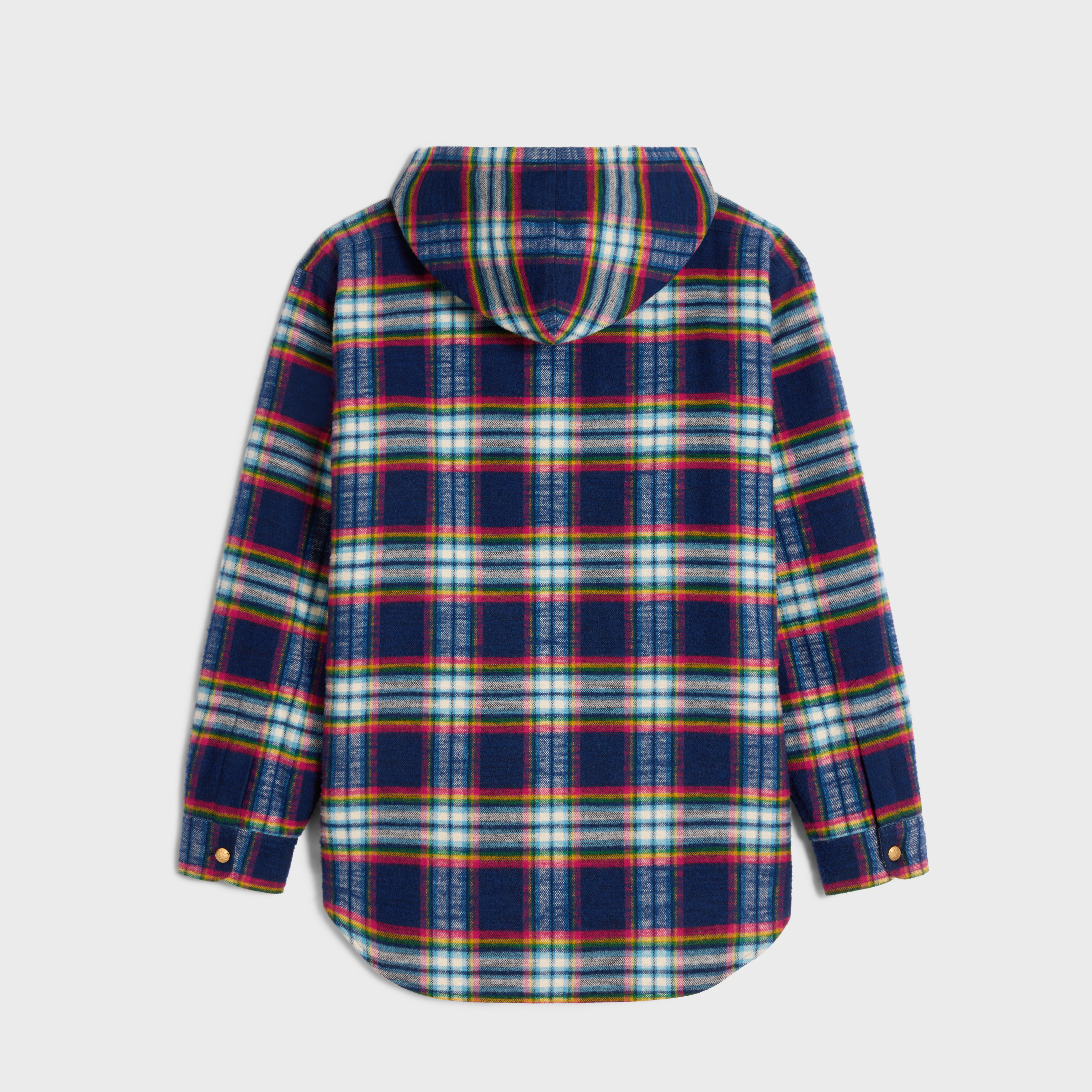 overshirt in checked cotton - 2