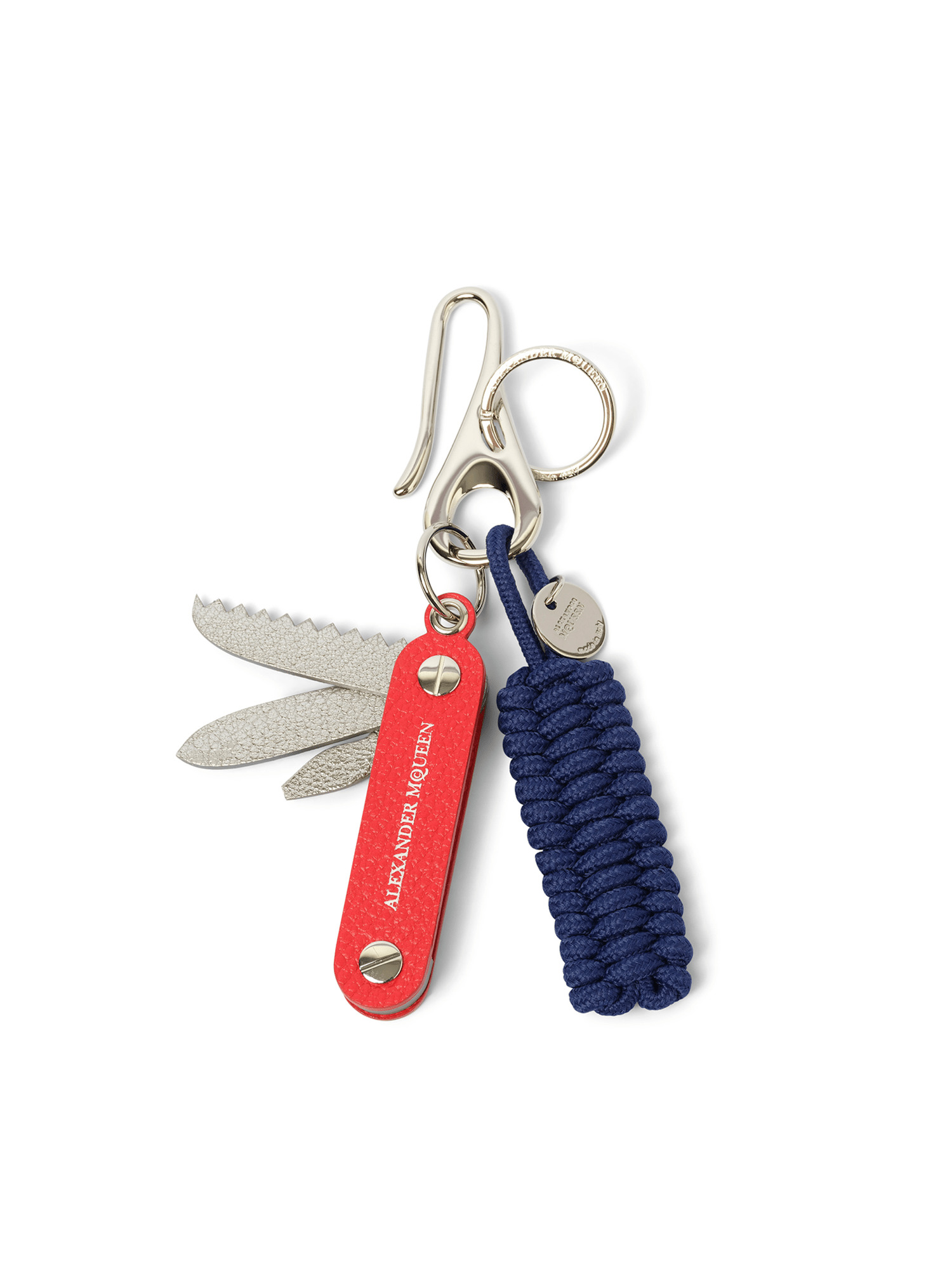 Braid Knife Keyring in Red - 1