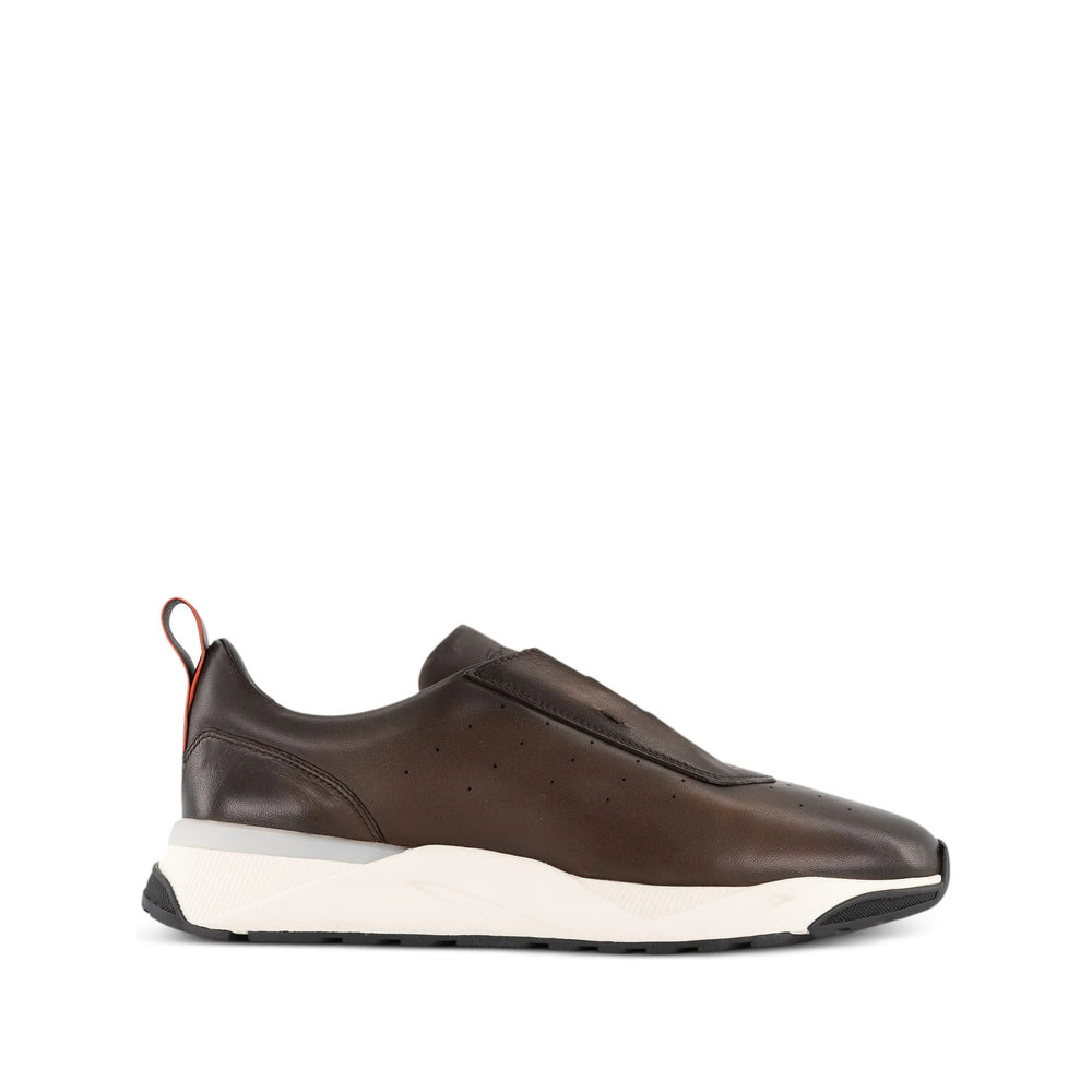 Santoni Brown Trainers - Low-Tops Men - 1