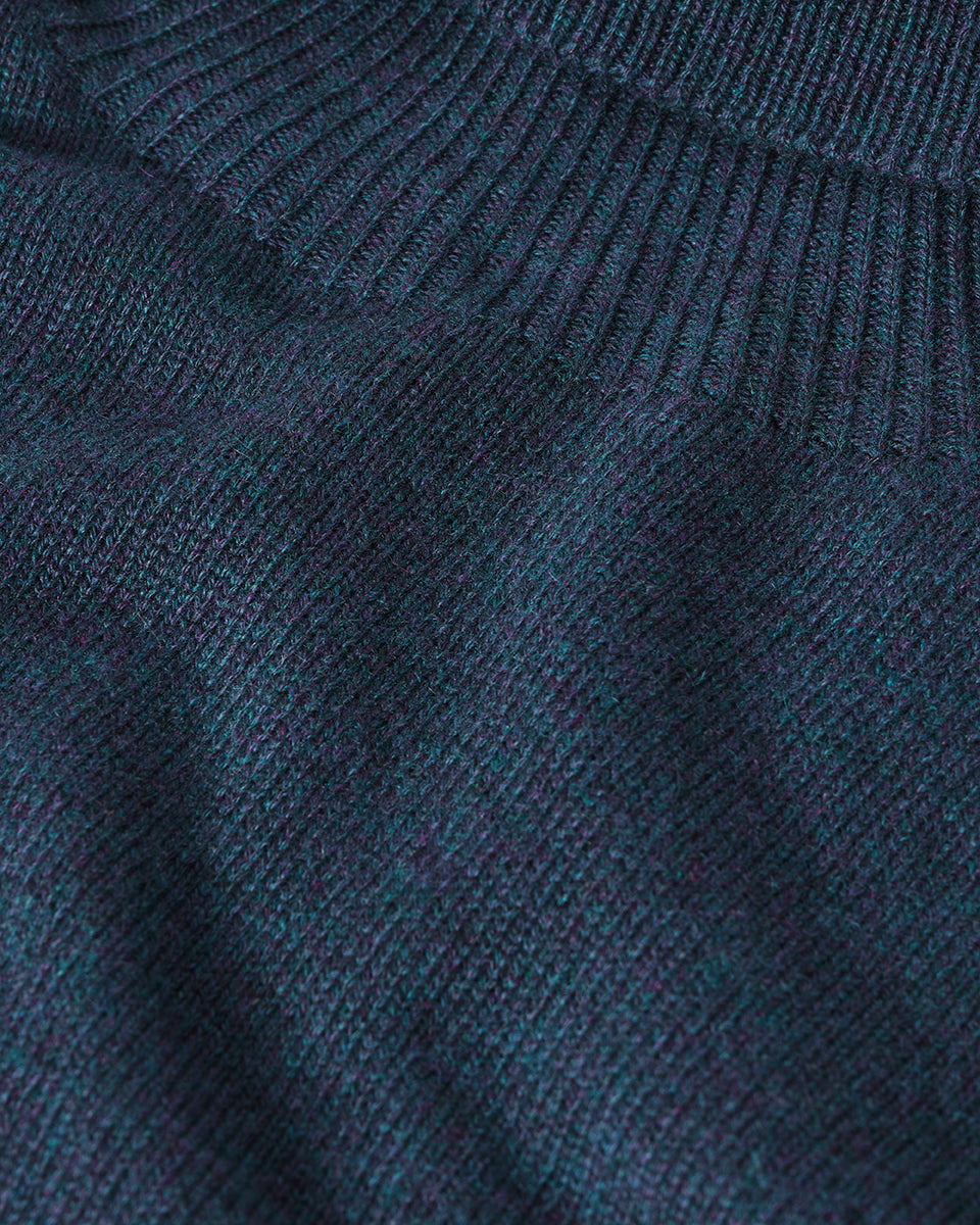 Gauzy Cashmere Navy Roll Neck Jumper - 6