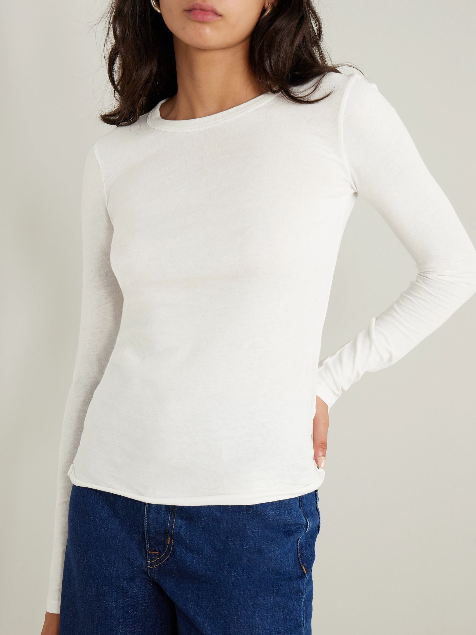 Cotton-jersey T-shirt White - 3