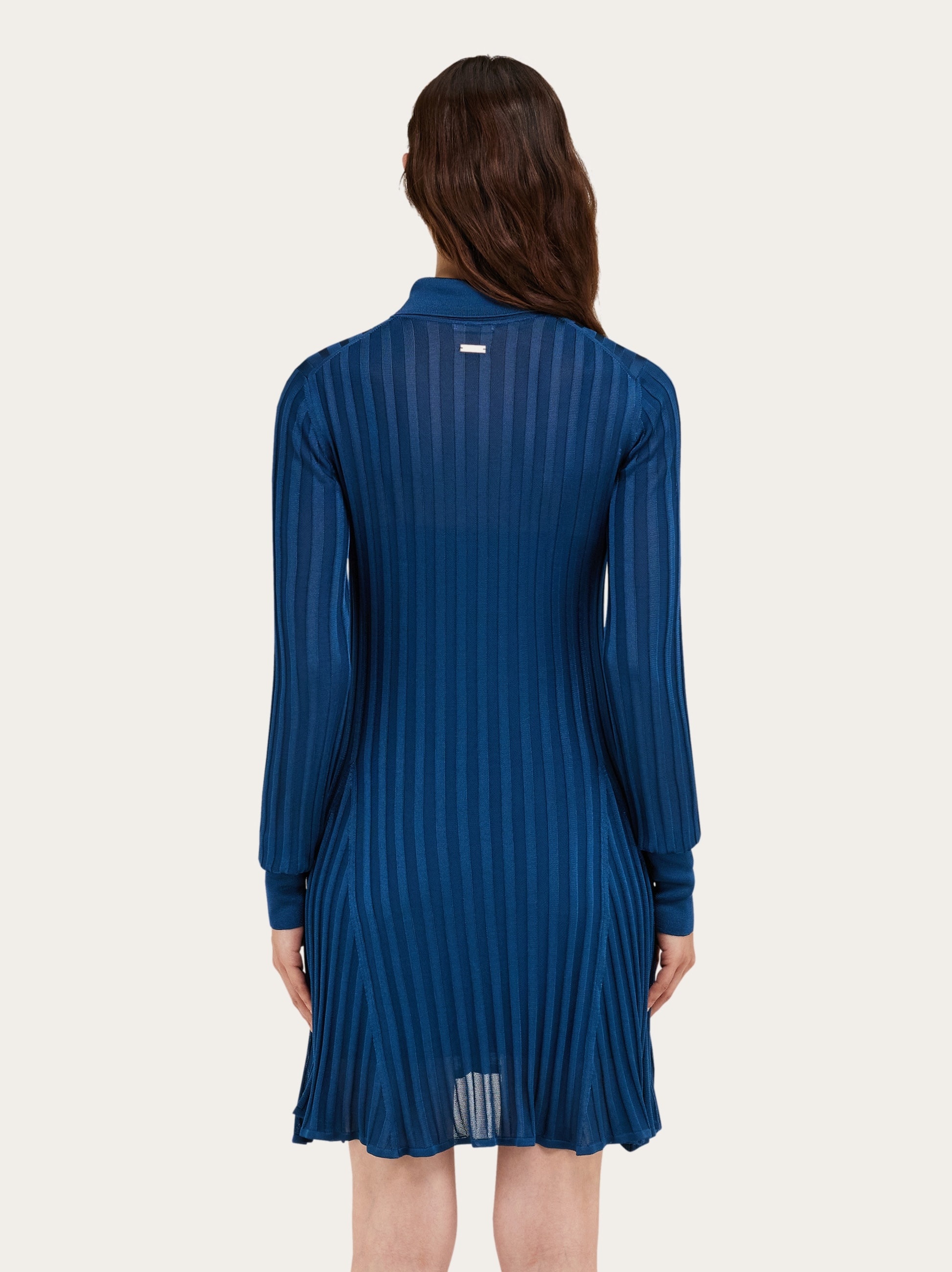 Ribbed skater dress - 4