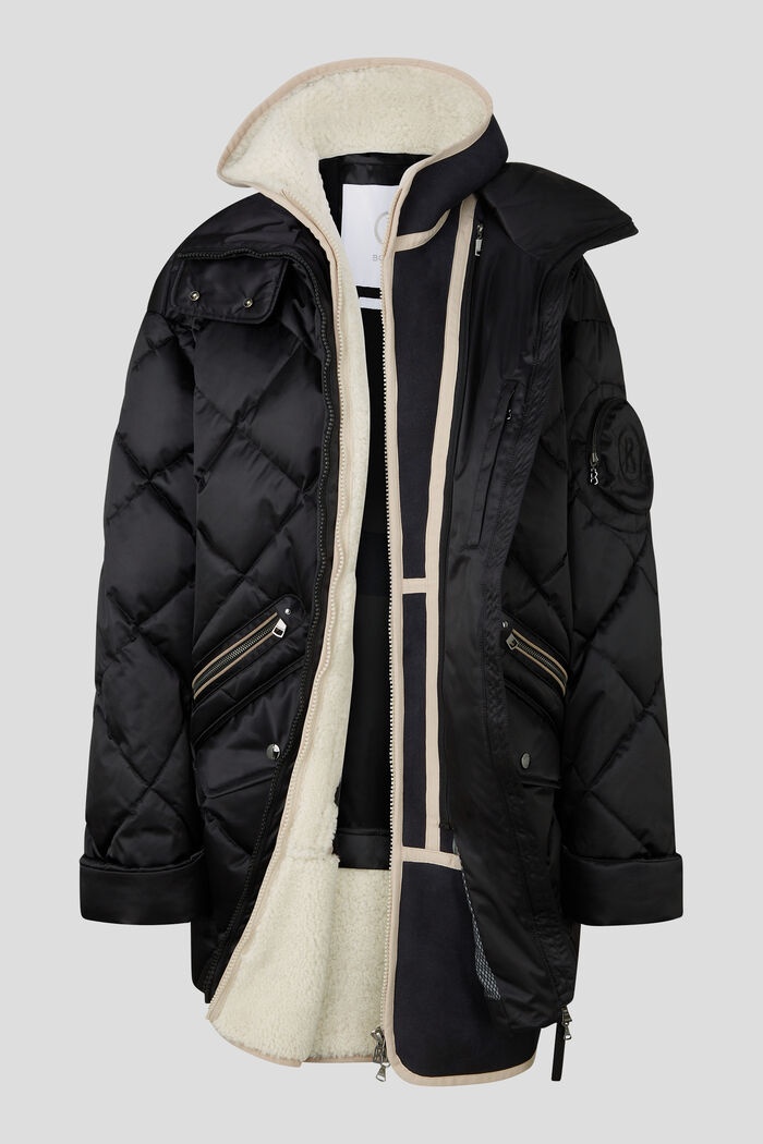 Tessi Down coat in Black - 8