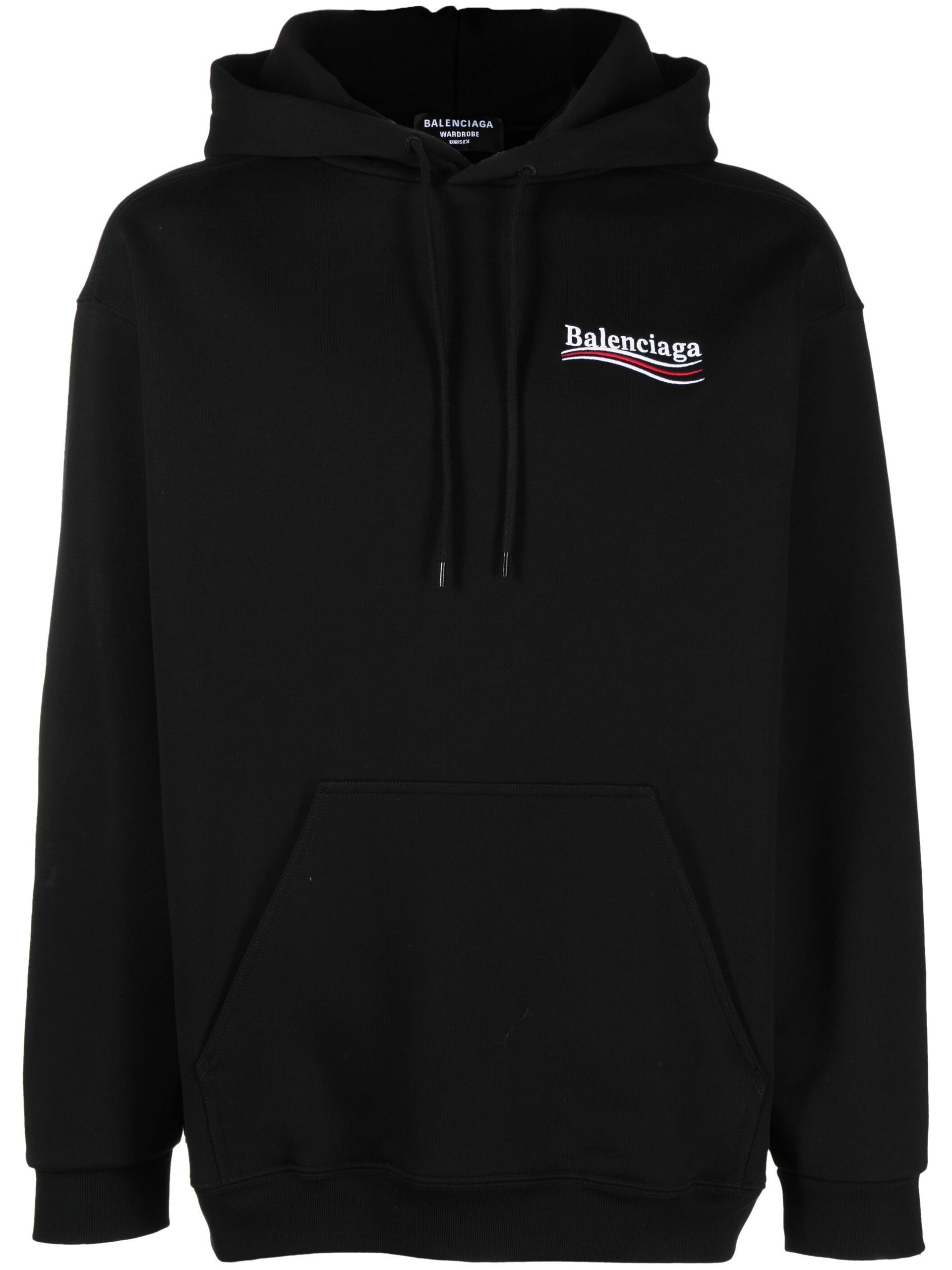 black Political Campaign cotton hoodie - 1