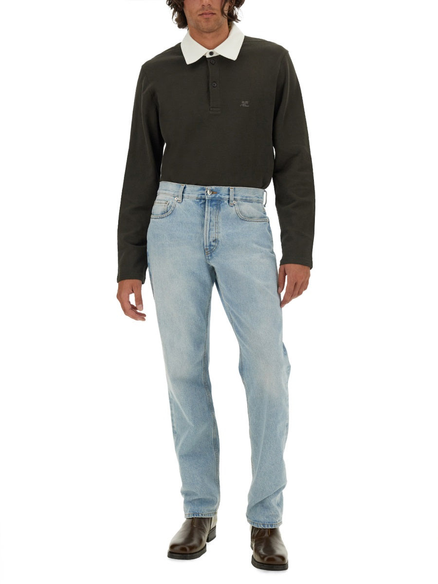 Courreges Men Cotton Polo - 2