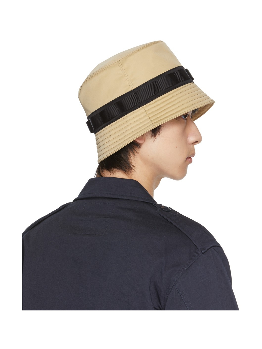 Beige Panama Bucket Hat - 3