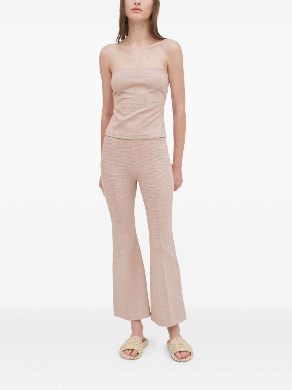 cropped flared trousers - 2