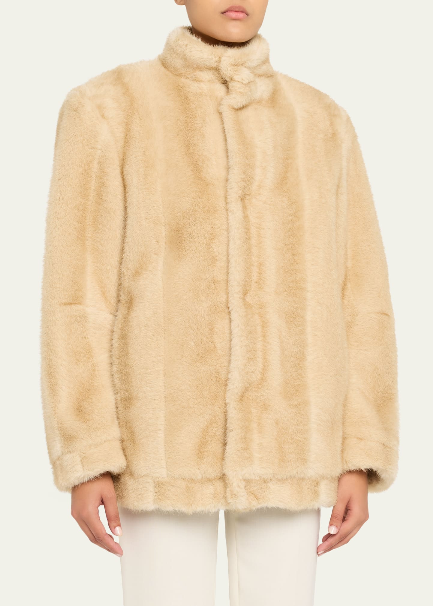 Straight Faux Fur Jacket - 4