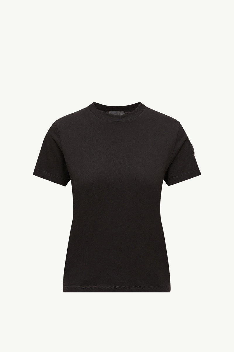 Pleated Back Cotton T-Shirt 1