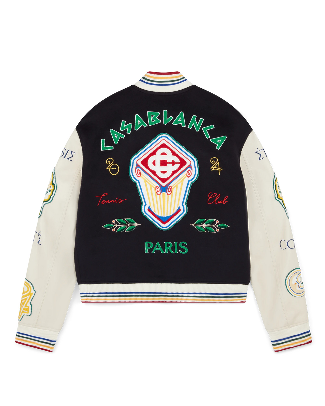 Chenille Patchwork Bomber Jacket | Casablanca Paris - 2