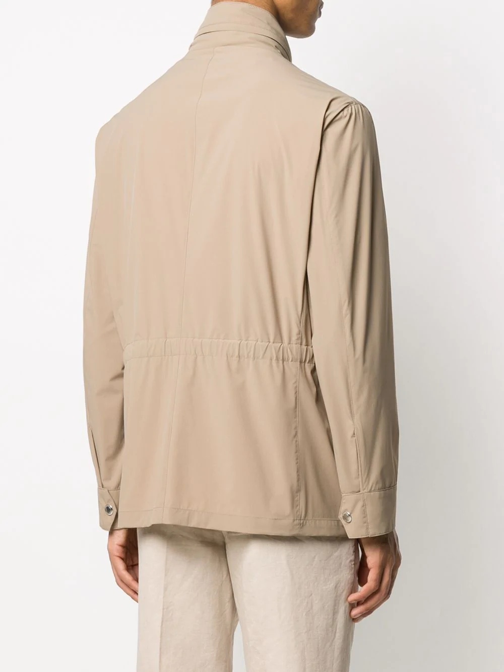 multi-pocket high neck jacket - 4