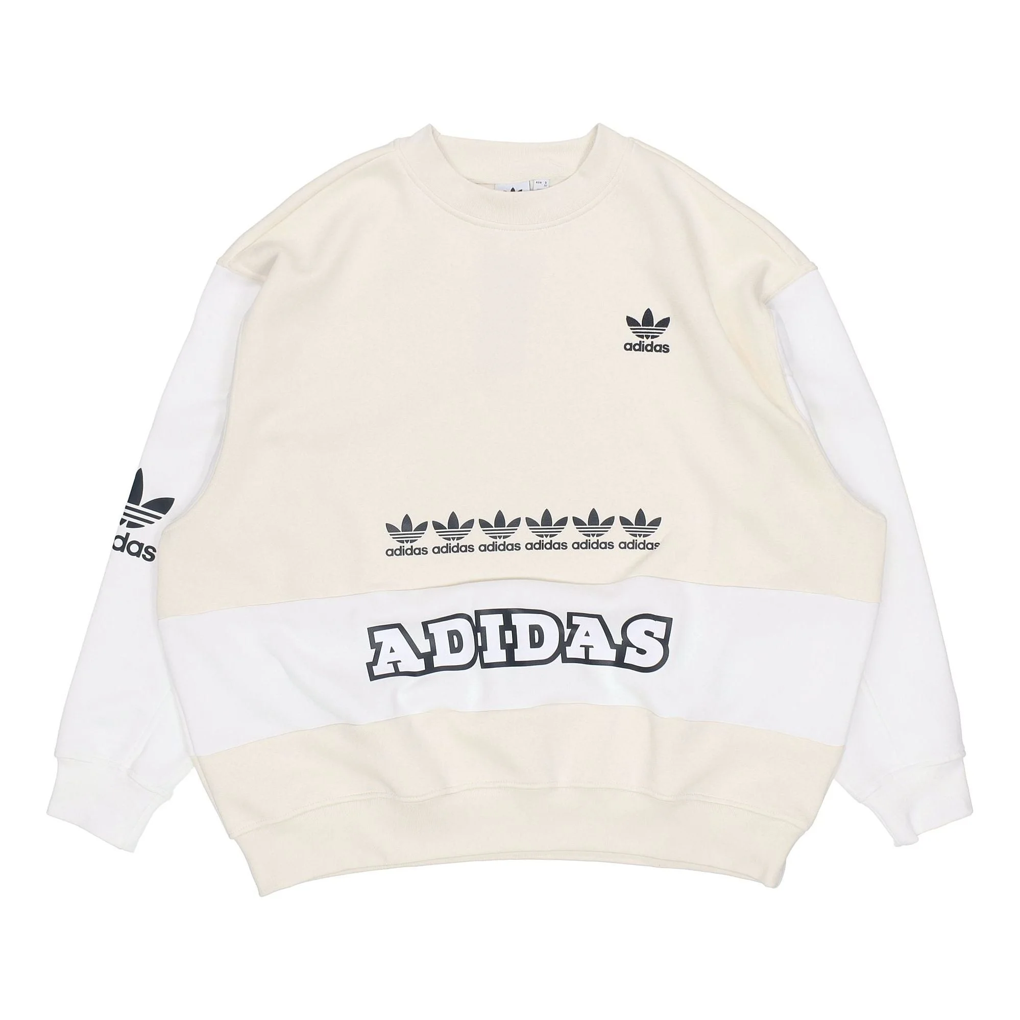 (WMNS) adidas Originals Trefoil Logo Sweatshirts 'White' H20451 - 1