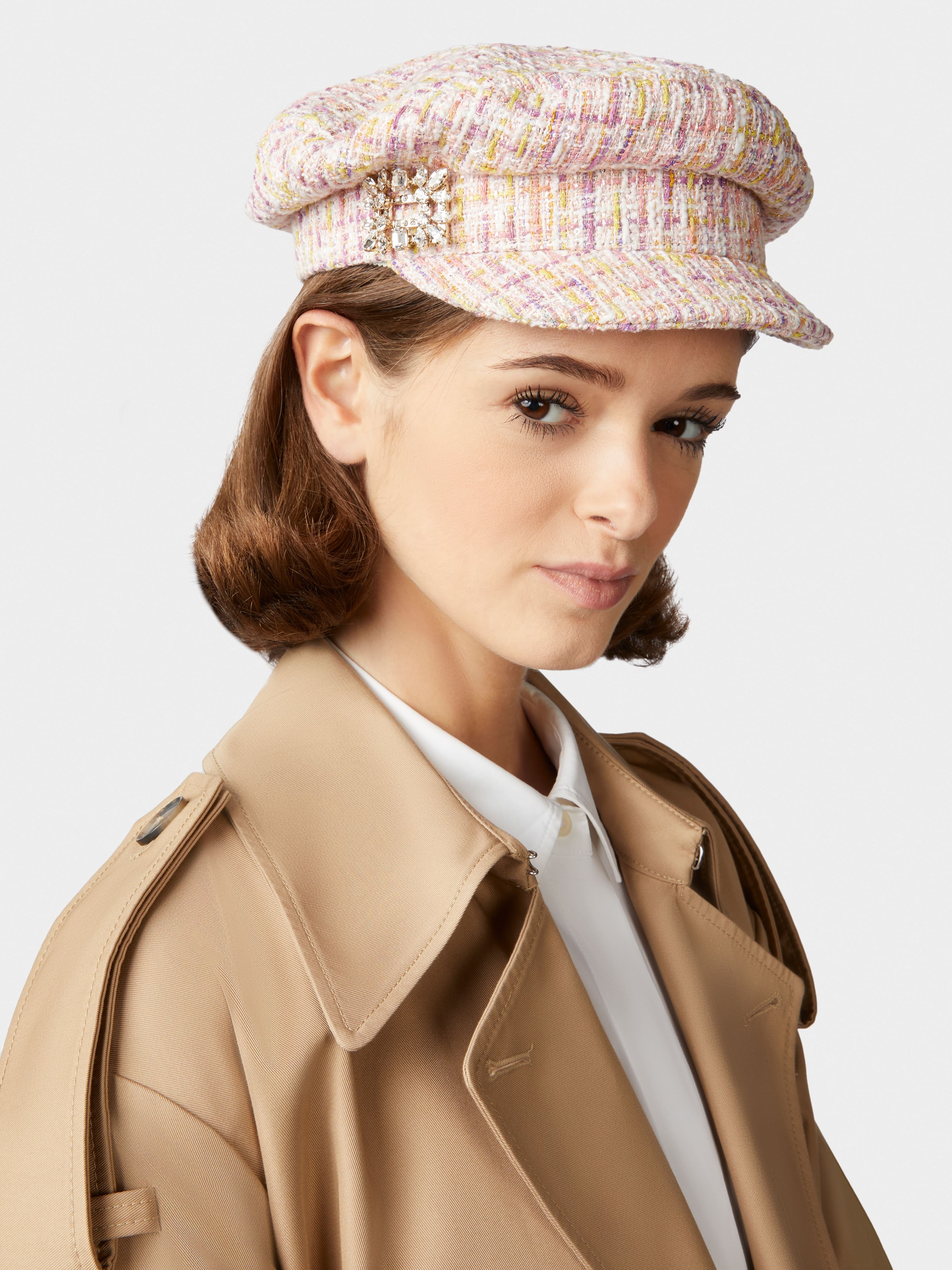 【関税&送料込】Roger Vivier Buckle Sailor Cap In Boucle Fab Roger Vivier Broche Vivier Buckle Sailor Cap in Bouclé
