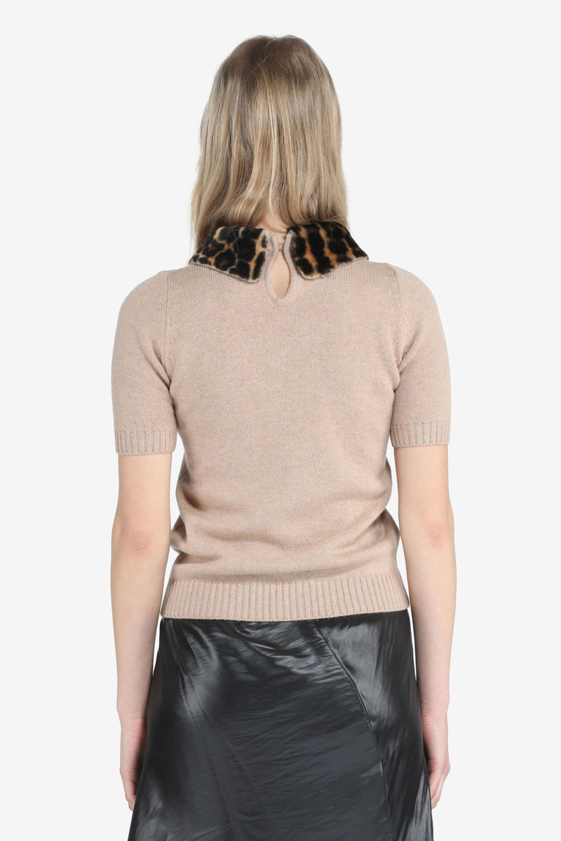 N°21 LEOPARD-COLLAR SWEATER outlook
