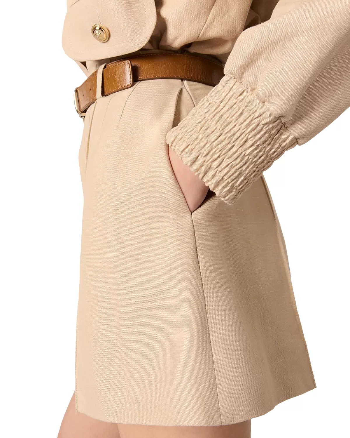 Linen & Cotton Shorts - 6