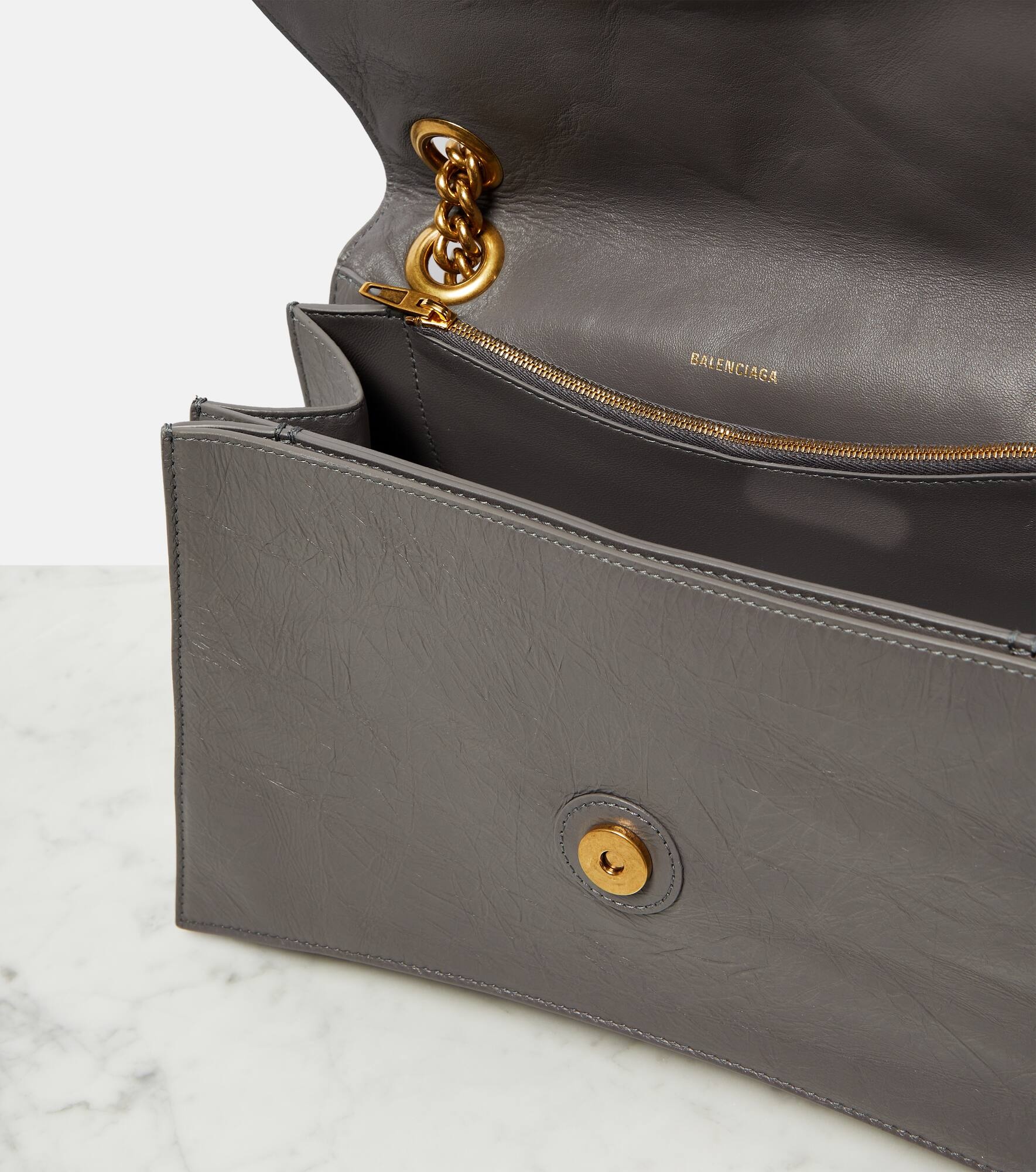 Crush Medium leather shoulder bag - 3