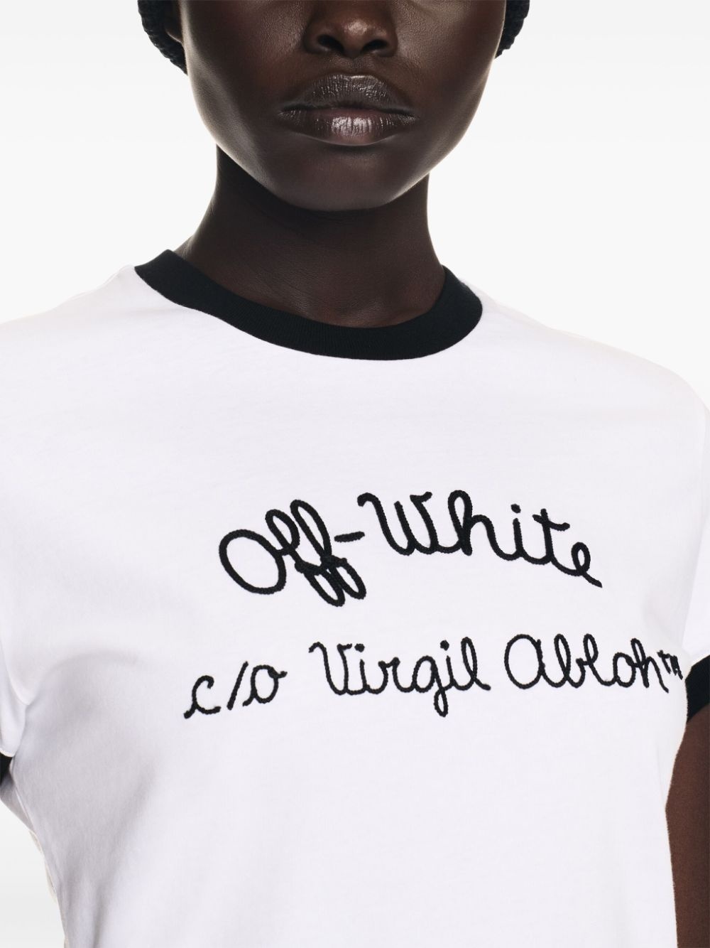 logo-embroidered T-shirt - 5