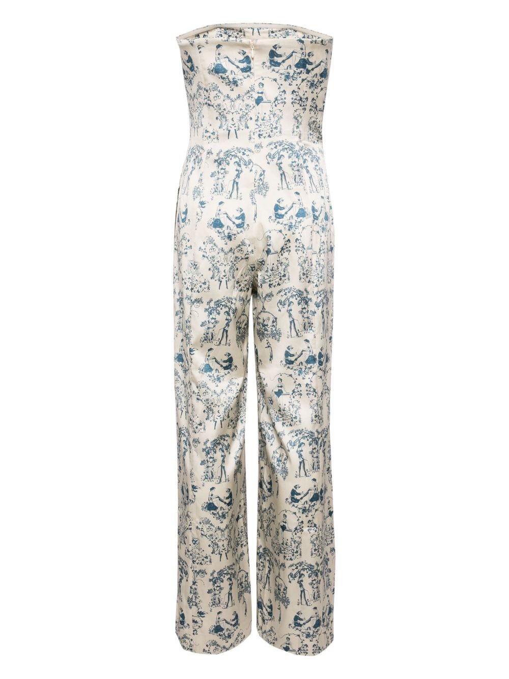 toile strapless jumpsuit - 2