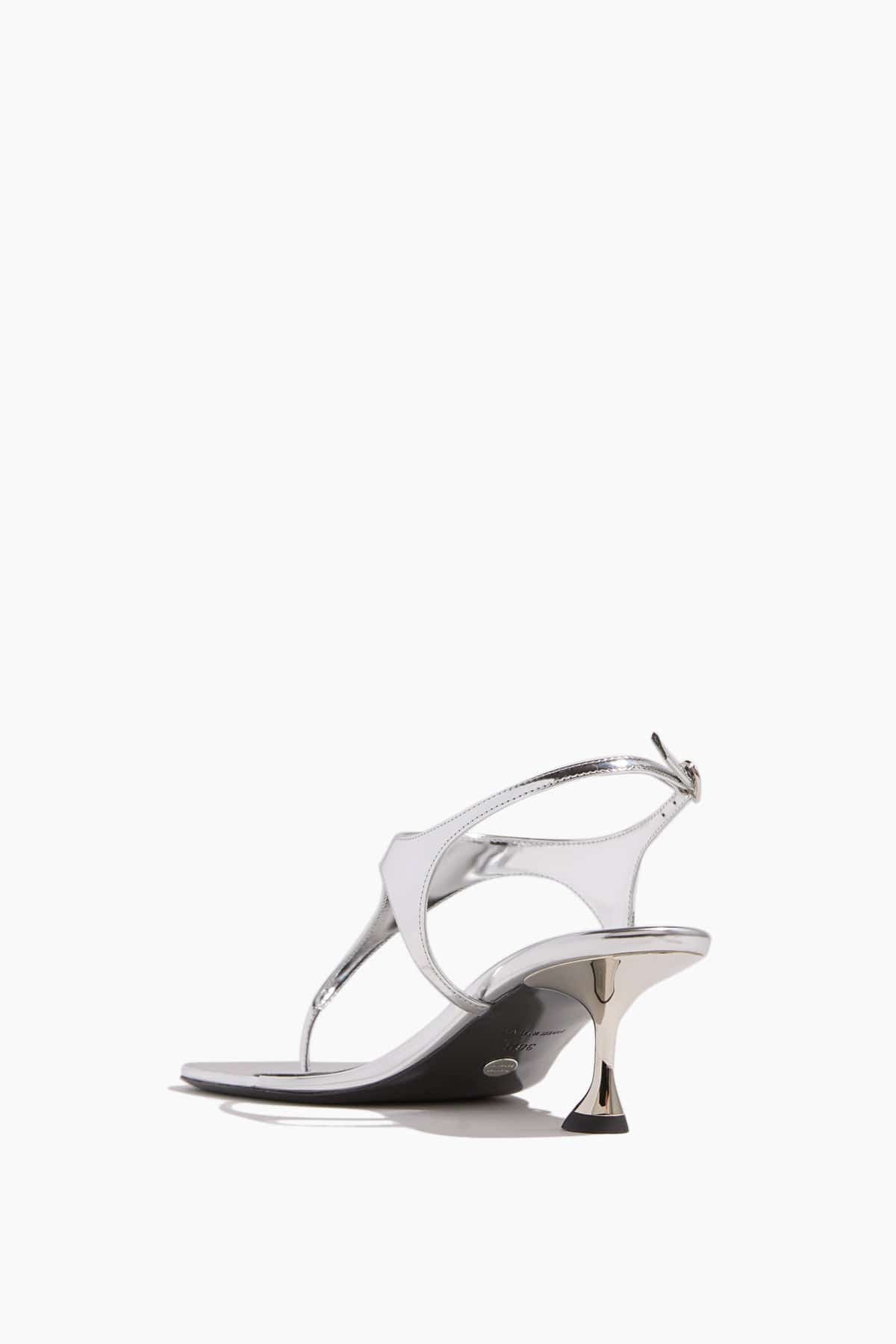 Tee Thong Sandals in Silver - 3