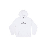 21AW【BALENCIAGA】BB PIXEL ミディアムフィット HOODIE BALENCIAGA Men's Bb Pixel Medium Fit Hoodie in White