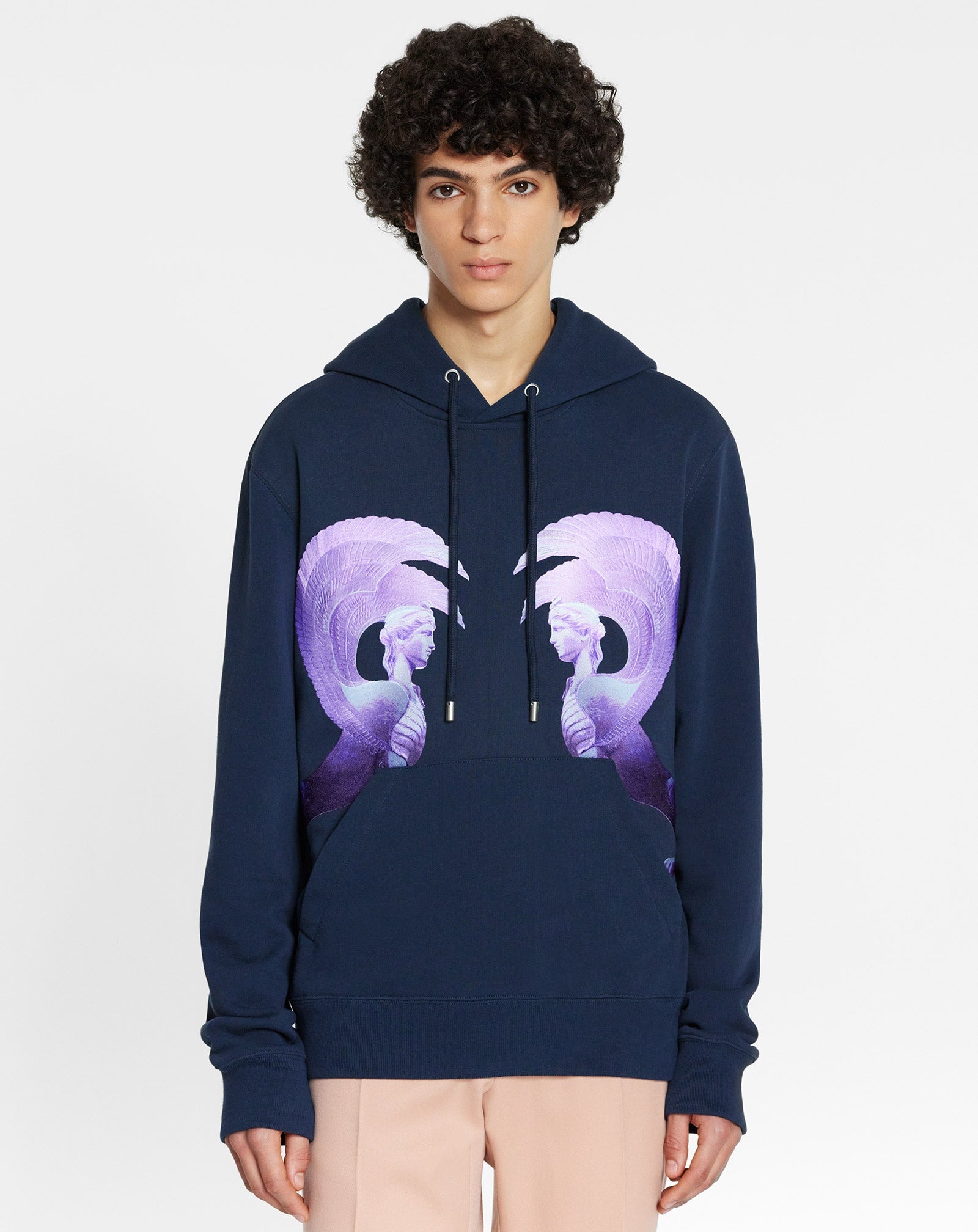 HOODED SWEATER WITH SCI-FI PRINT - 3