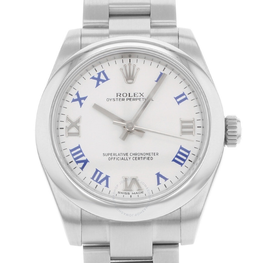 Pre-owned Rolex Oyster Perpetual Automatic Chronometer White Dial Ladies Watch 177200 WBLRO - 2
