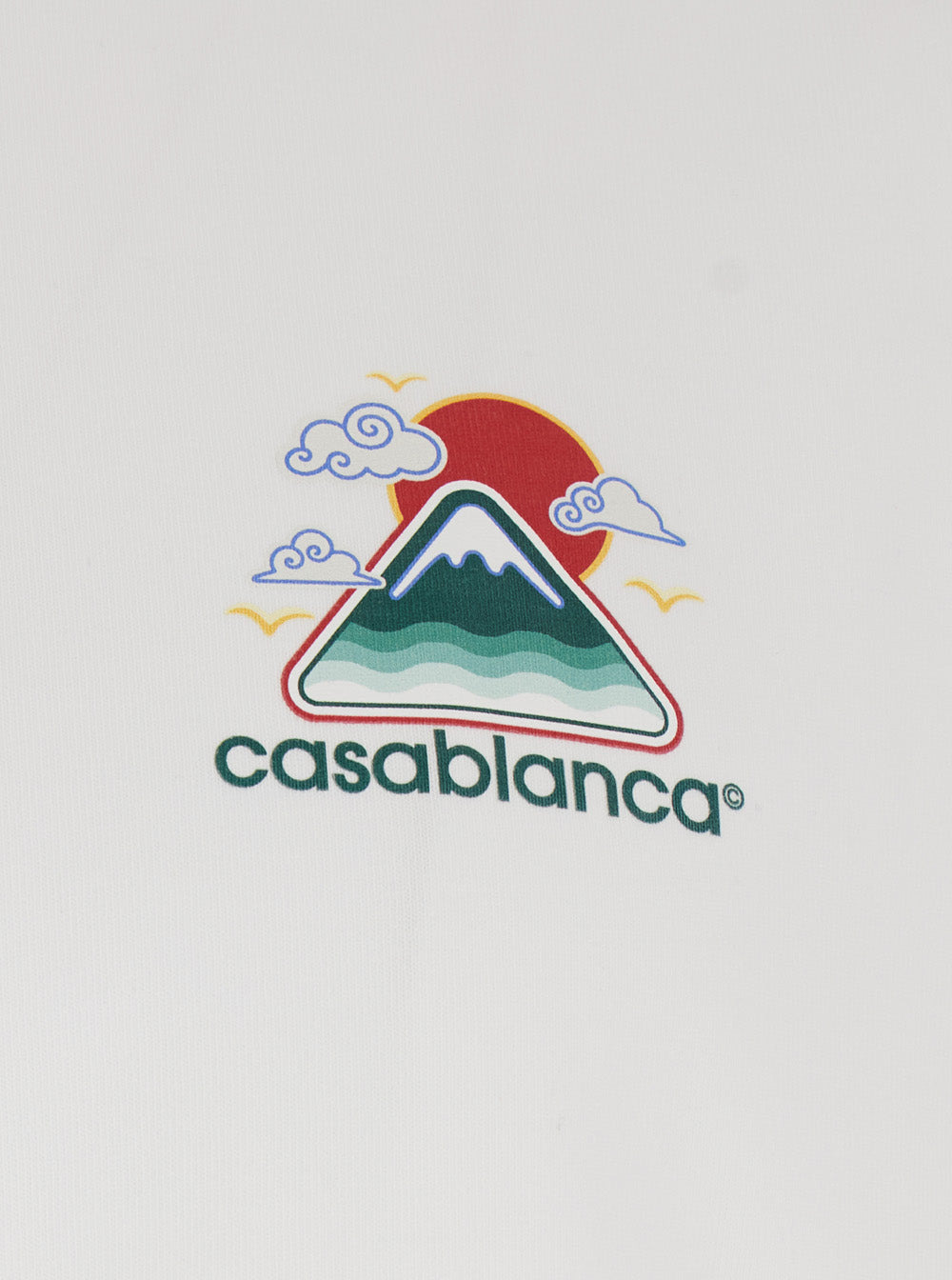 Casablanca Men White T-Shirt With Crewneck And Logo On The Front And Maxi Logo On The Back In Cotton - 3